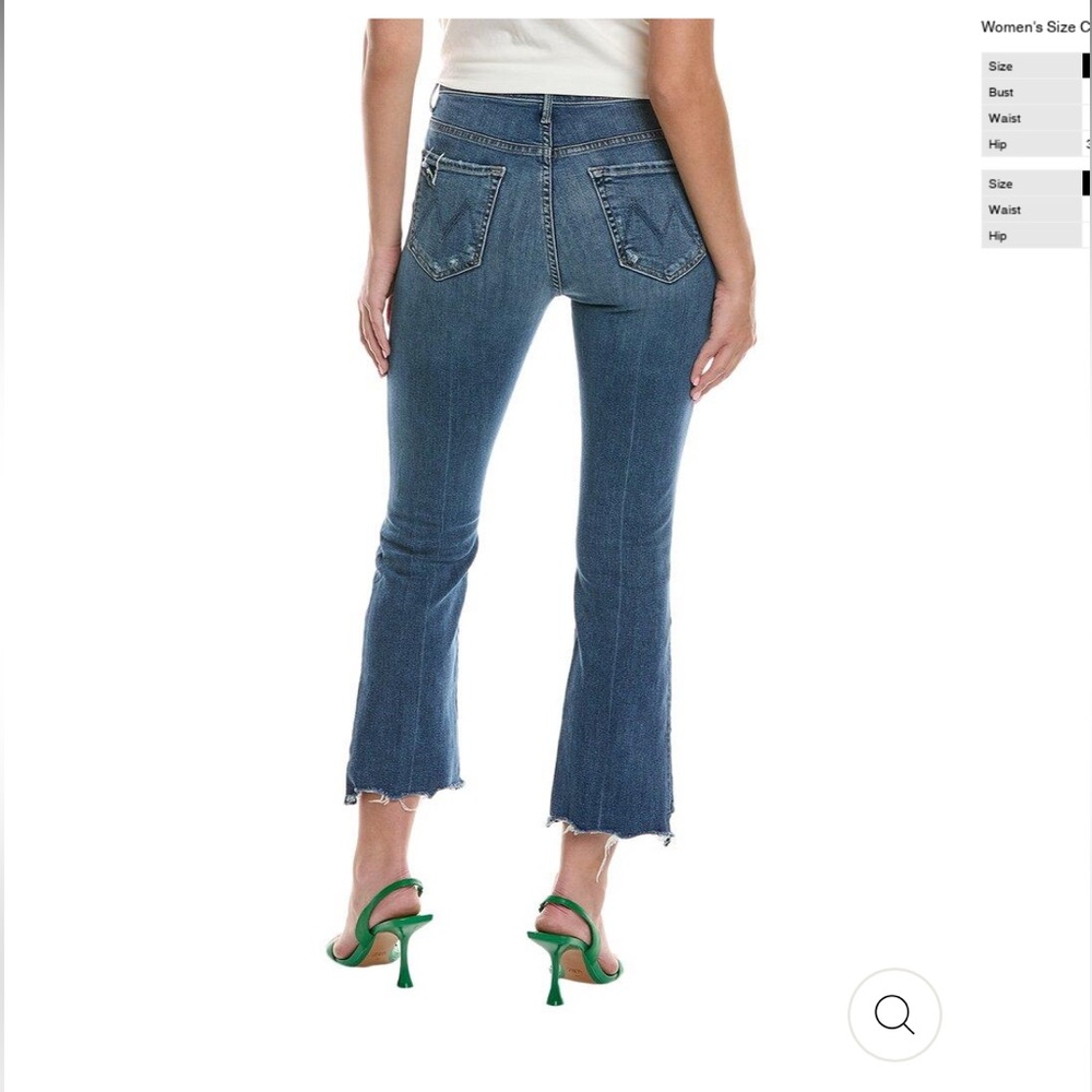 Mother Denim The Insider Crop Step Chew Dancing on Coals